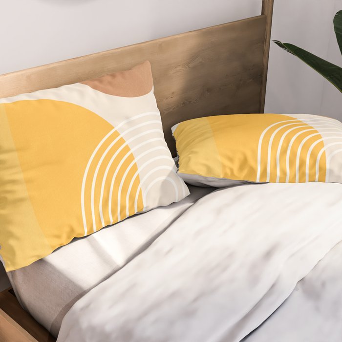 Minimal Geometric Shapes 164 Pillow Sham Gallery Image 2