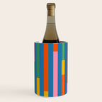 Modular Stripes Colorful Modern Minimalist Pop Abstract Wine Chiller Gallery Image 1