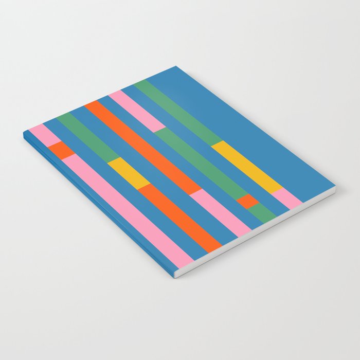 Modular Stripes Colorful Modern Minimalist Pop Abstract Notebook Gallery Image 2