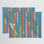 Modular Stripes Colorful Modern Minimalist Pop Abstract Placemat Gallery Image 1