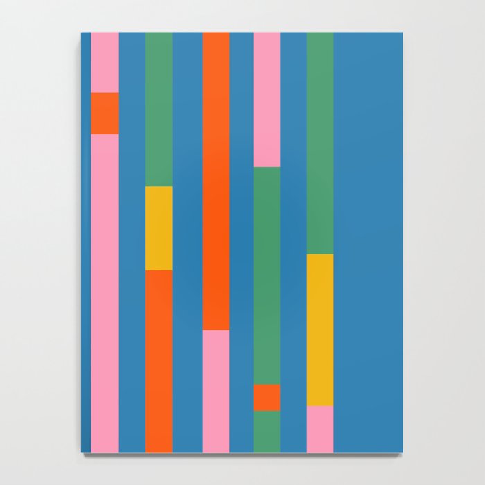Modular Stripes Colorful Modern Minimalist Pop Abstract Notebook Gallery Image 4