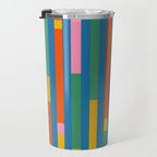 Modular Stripes Colorful Modern Minimalist Pop Abstract Travel Mug Gallery Image 3