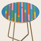 Modular Stripes Colorful Modern Minimalist Pop Abstract Side Table Gallery Image 2