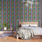 Modular Stripes Colorful Modern Minimalist Pop Abstract Wallpaper Gallery Image 3