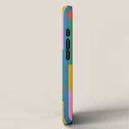 Modular Stripes Colorful Modern Minimalist Pop Abstract iPhone Case Gallery Image 2