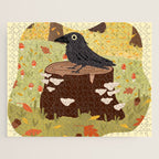 Woodland Crow Jigsaw Puzzle Gallery Image 1
