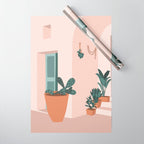 Summer doorway in Greece Wrapping Paper Gallery Image 1