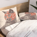 Cat Wrestler Pillow Sham Gallery Image 2
