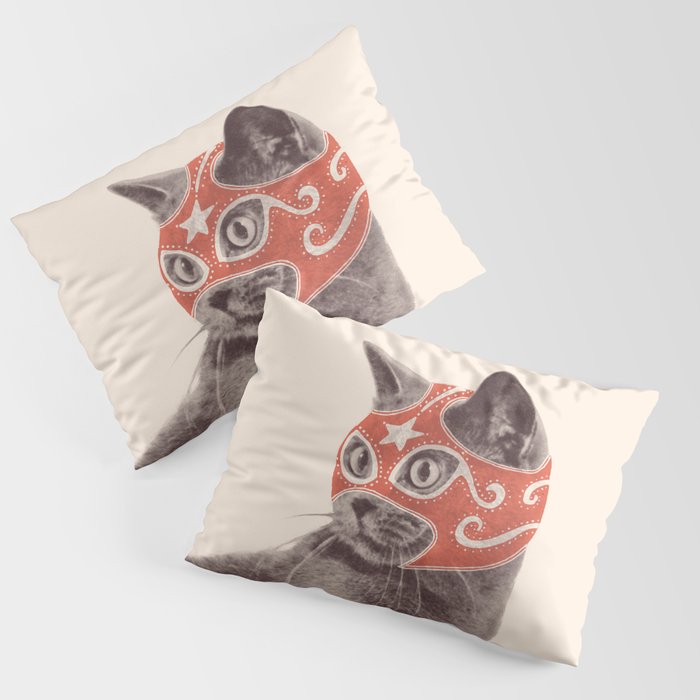 Cat Wrestler Pillow Sham Gallery Image 1