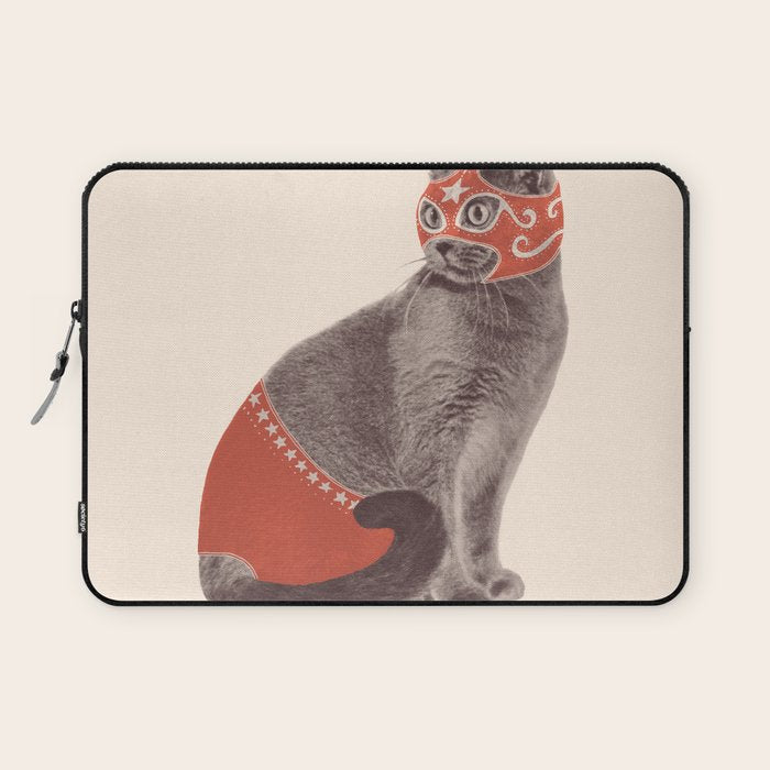 Cat Wrestler Laptop Sleeve Gallery Image 1