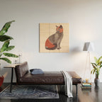 Cat Wrestler Wood Wall Art Gallery Image 2