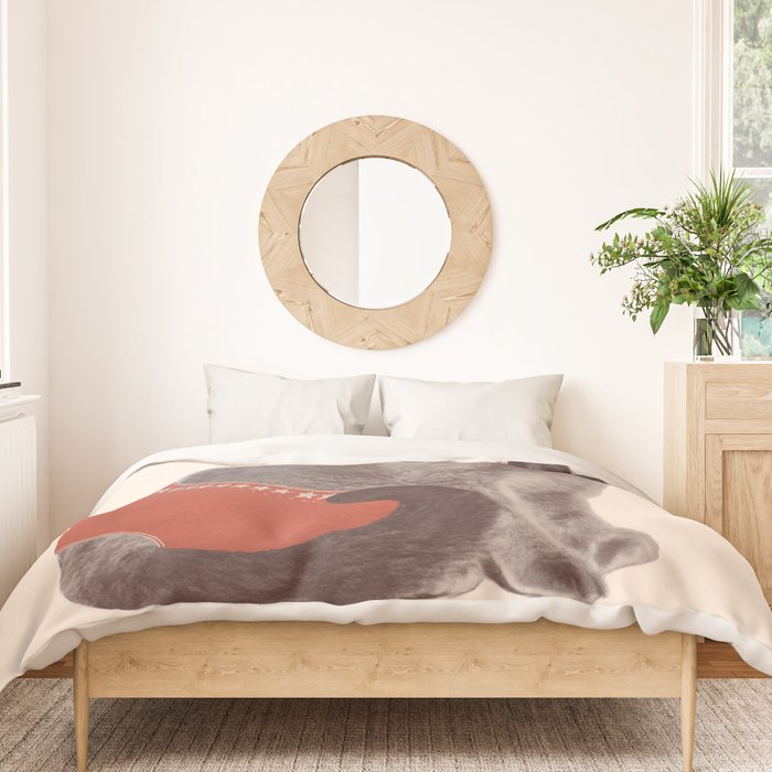 Cat Wrestler Duvet Cover Gallery Image 3