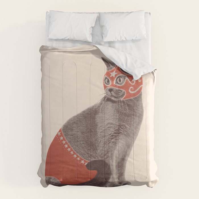 Cat Wrestler Comforter Gallery Image 1