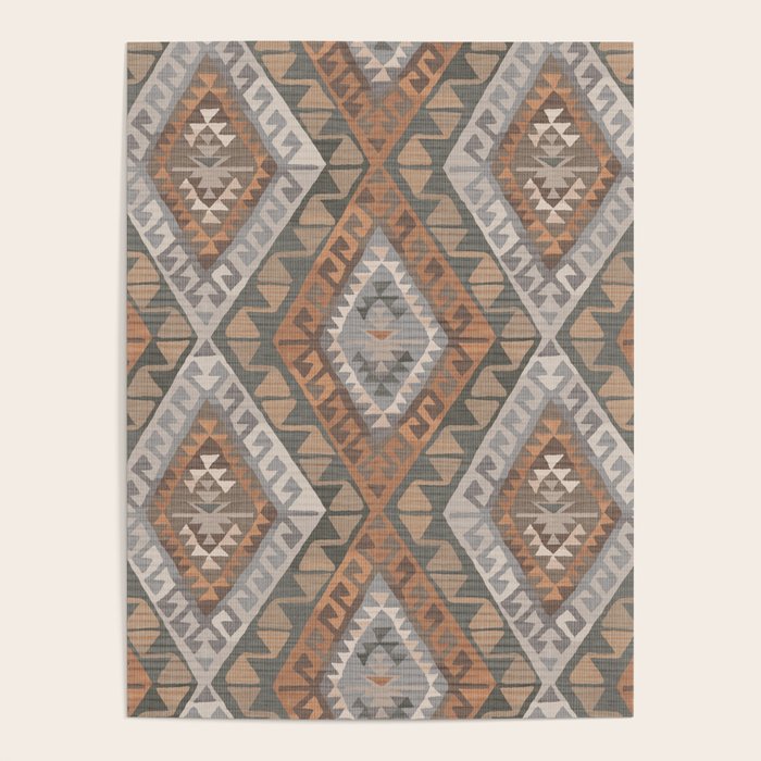 Kilim - earthy Poster Gallery Image 1