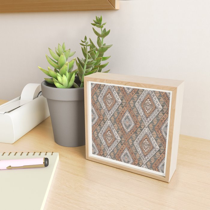 Kilim - earthy Mini Art Print Gallery Image 2