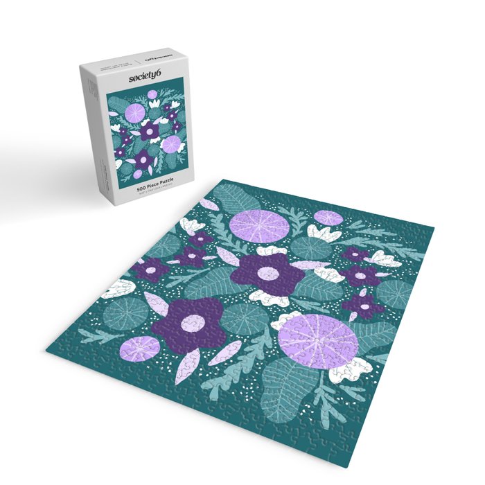 Violet and purple flowers Jigsaw Puzzle Gallery Image 2