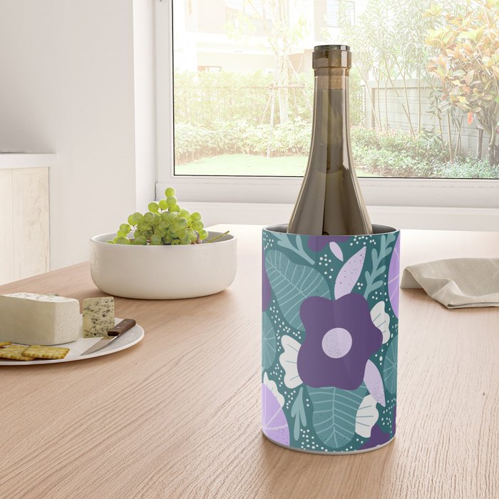 Violet and purple flowers Wine Chiller Gallery Image 4