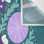 Violet and purple flowers Wall Tapestry Gallery Image 3