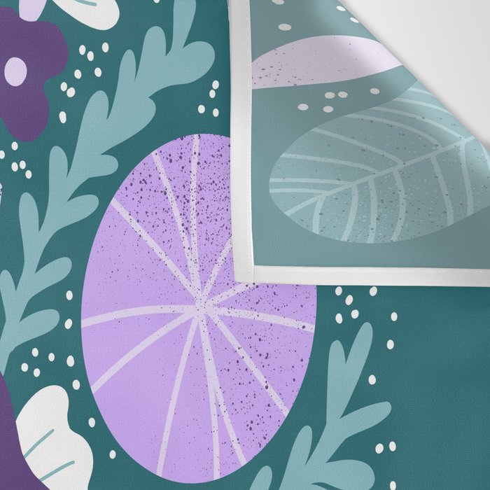 Violet and purple flowers Wall Tapestry Gallery Image 3