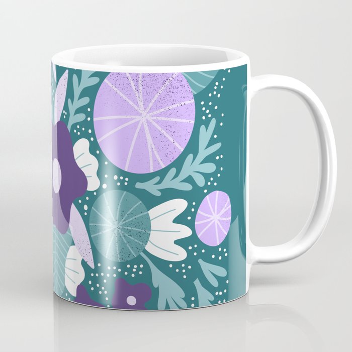 Violet and purple flowers Coffee Mug Gallery Image 1
