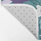 Violet and purple flowers Bath Mat Gallery Image 2
