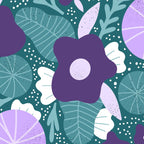 Violet and purple flowers Coffee Mug Gallery Image 2