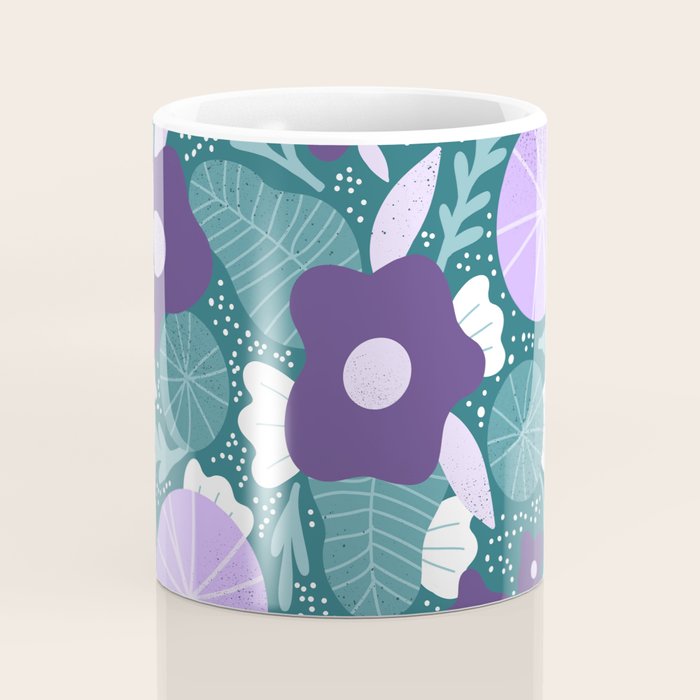 Violet and purple flowers Coffee Mug Gallery Image 4