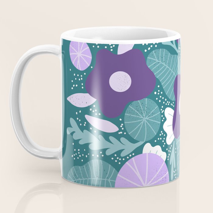 Violet and purple flowers Coffee Mug Gallery Image 3