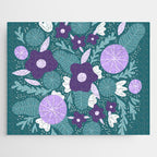 Violet and purple flowers Jigsaw Puzzle Gallery Image 1