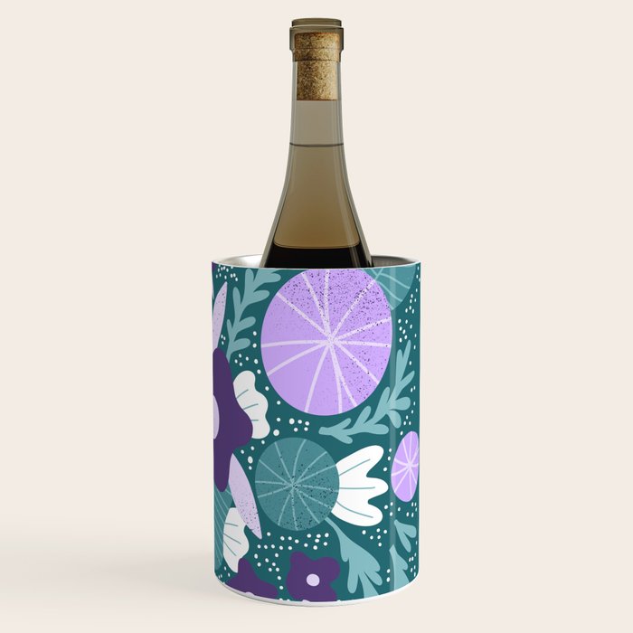 Violet and purple flowers Wine Chiller Gallery Image 3