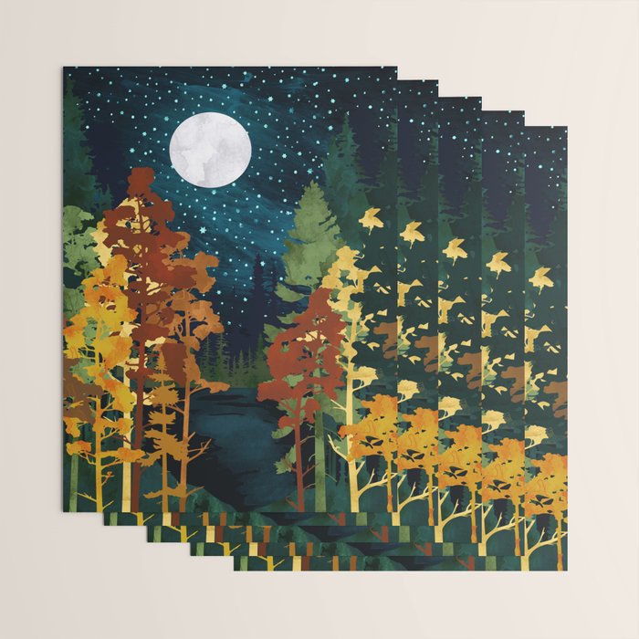 Autumn Lake Wrapping Paper Gallery Image 3