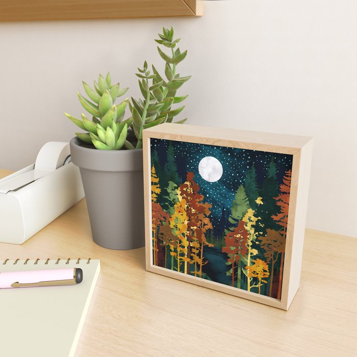 Autumn Lake Mini Art Print Gallery Image 2