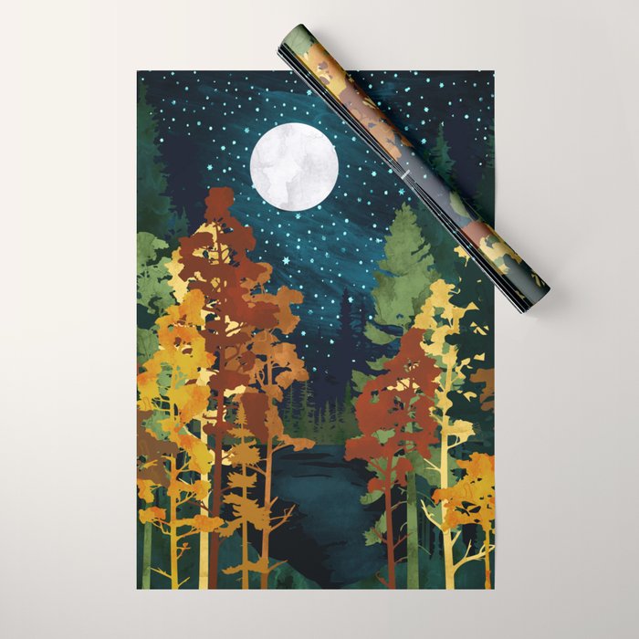 Autumn Lake Wrapping Paper Gallery Image 1
