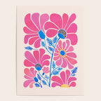 Pink Wildflowers - Floral Illustration Poster Gallery Image 4