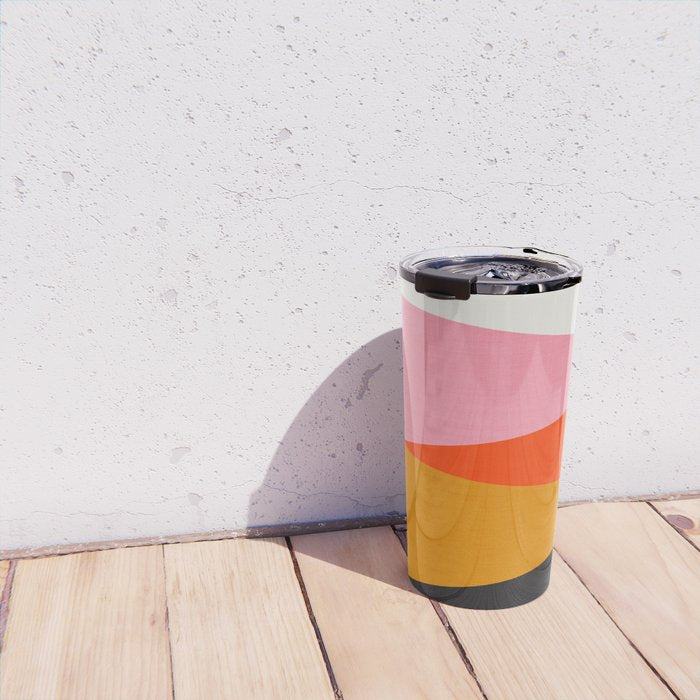 Landscape 01: Mid Century Abstraction Travel Mug Gallery Image 4