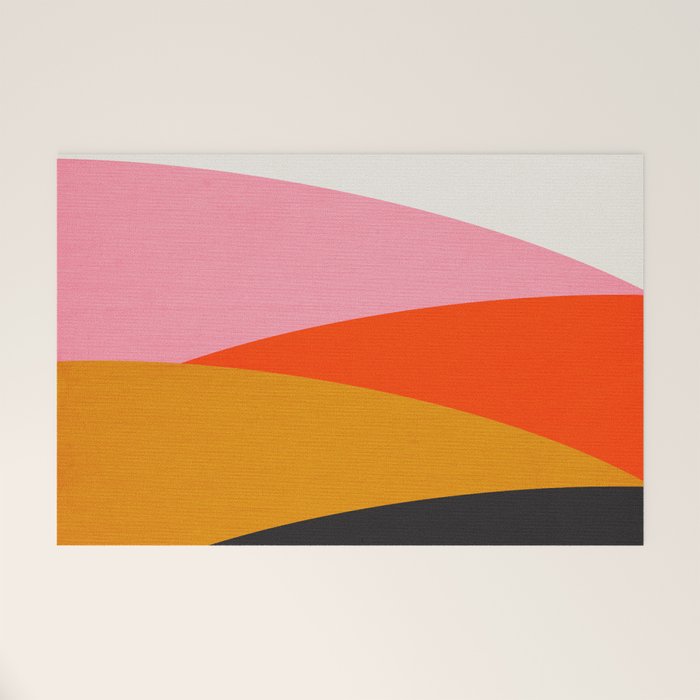 Landscape 01: Mid Century Abstraction Welcome Mat Gallery Image 1