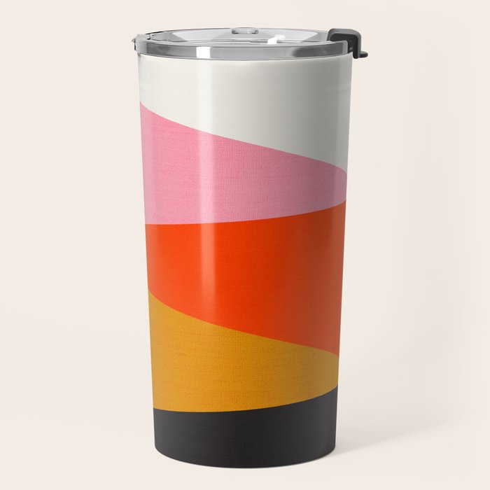 Landscape 01: Mid Century Abstraction Travel Mug Gallery Image 2