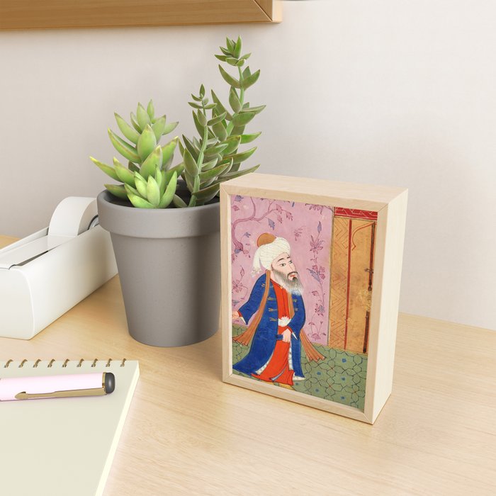 Rumi (detail from a 16th-century Persian illuminated manuscript)  Mini Art Print Gallery Image 2
