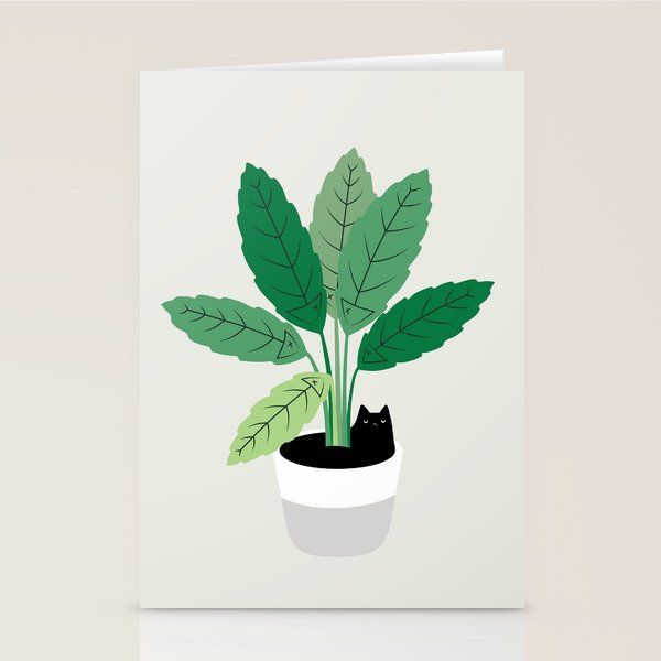 Cat and Plant 28: Something Fishy Stationery Card Gallery Image 2
