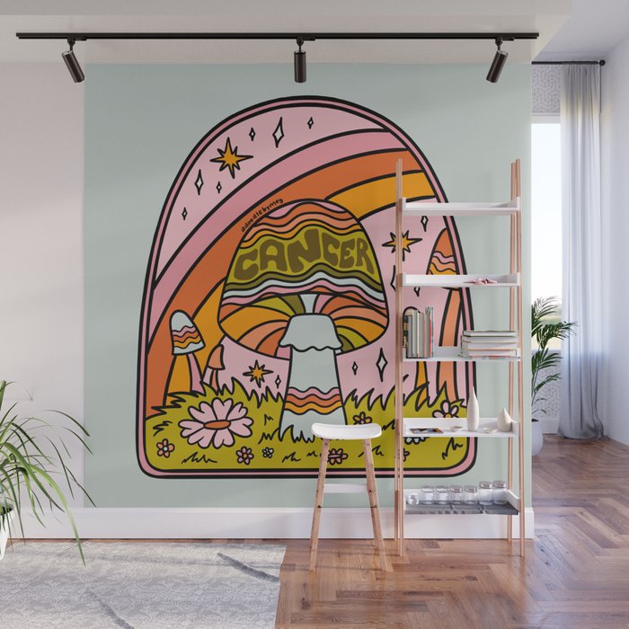 Cancer Mushroom Wall Mural Gallery Image 1