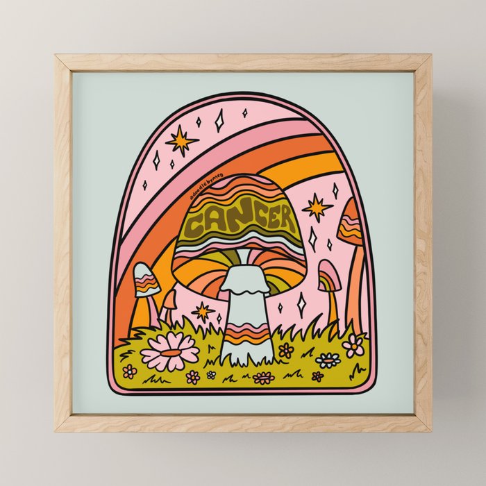 Cancer Mushroom Mini Art Print Gallery Image 1