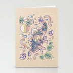  Jurassic Days, Jurassic Nights: Stegosaurus | Dinosaur Tropical Art Stationery Card Gallery Image 2