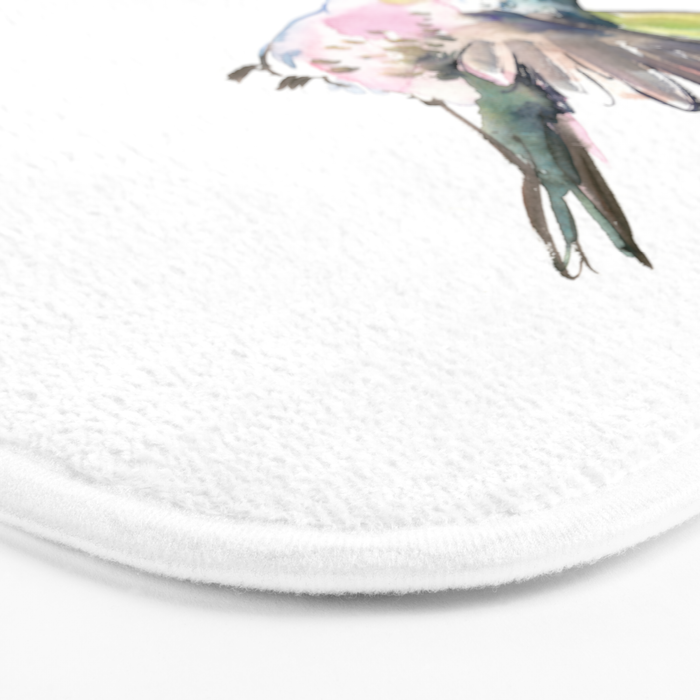 Flying Little Hummingbird Bath Mat Gallery Image 3