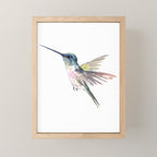 Flying Little Hummingbird Mini Art Print Gallery Image 1