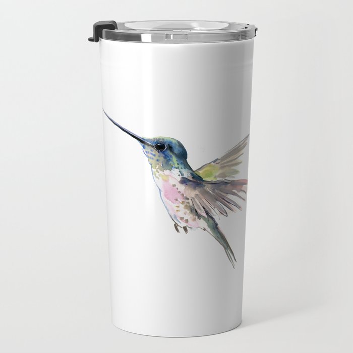 Flying Little Hummingbird Travel Mug Gallery Image 3