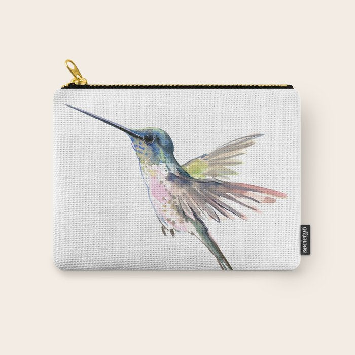 Flying Little Hummingbird Carry All Pouch Gallery Image 1