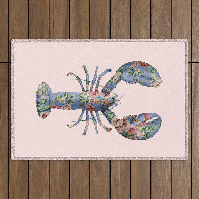 FLORAL LOBSTER Outdoor Rug Gallery Image 1