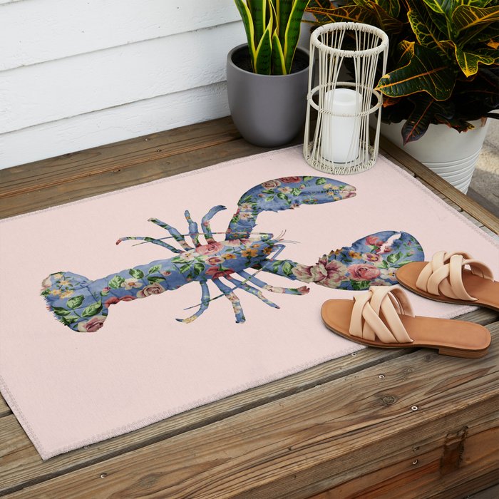 FLORAL LOBSTER Outdoor Rug Gallery Image 2