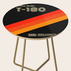 VHS cassette, case T-180 - retrowave poster, retrowave art Side Table Gallery Image 2
