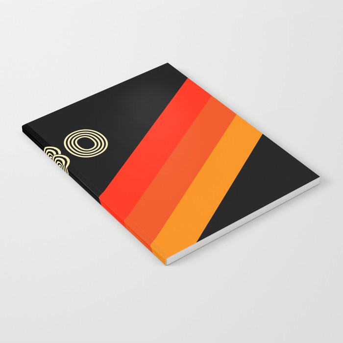 VHS cassette, case T-180 - retrowave poster, retrowave art Notebook Gallery Image 2